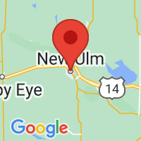 Map of New Ulm MN US